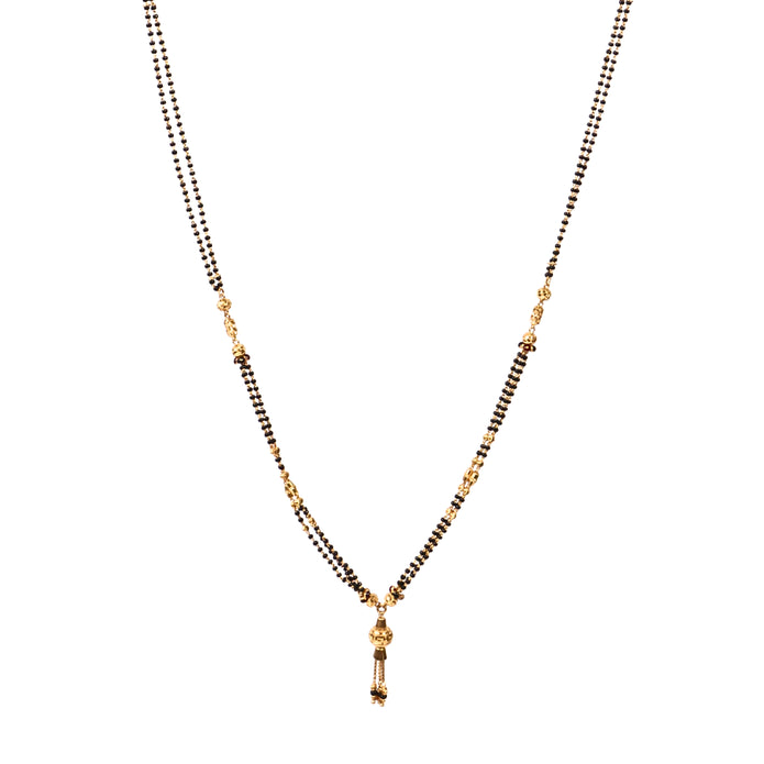 SHORT FANCY BLACK BEADS