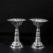 Silver Flower Diya Stand