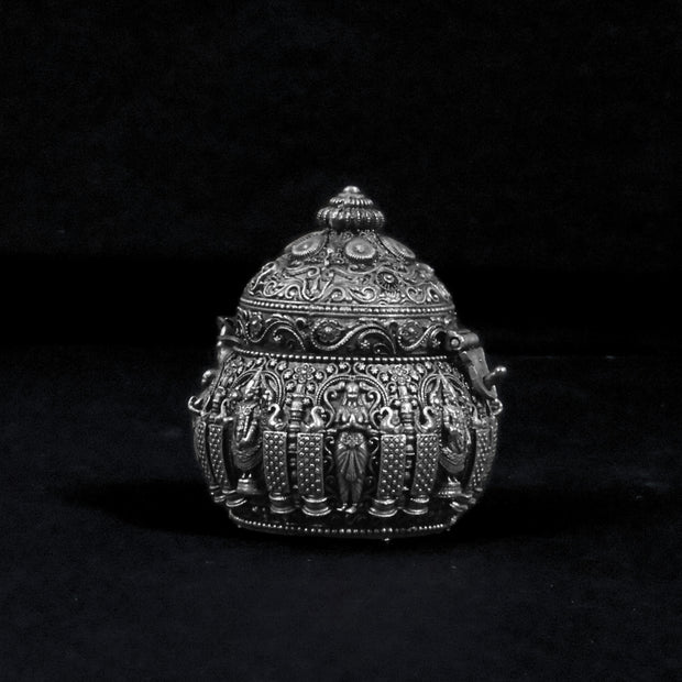 Traditional Silver Decorative Kumkum Box 92.5
