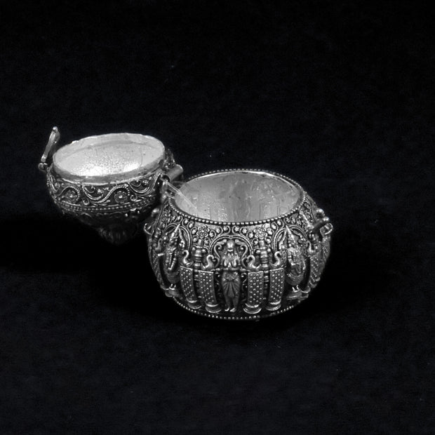 Traditional Silver Decorative Kumkum Box 92.5
