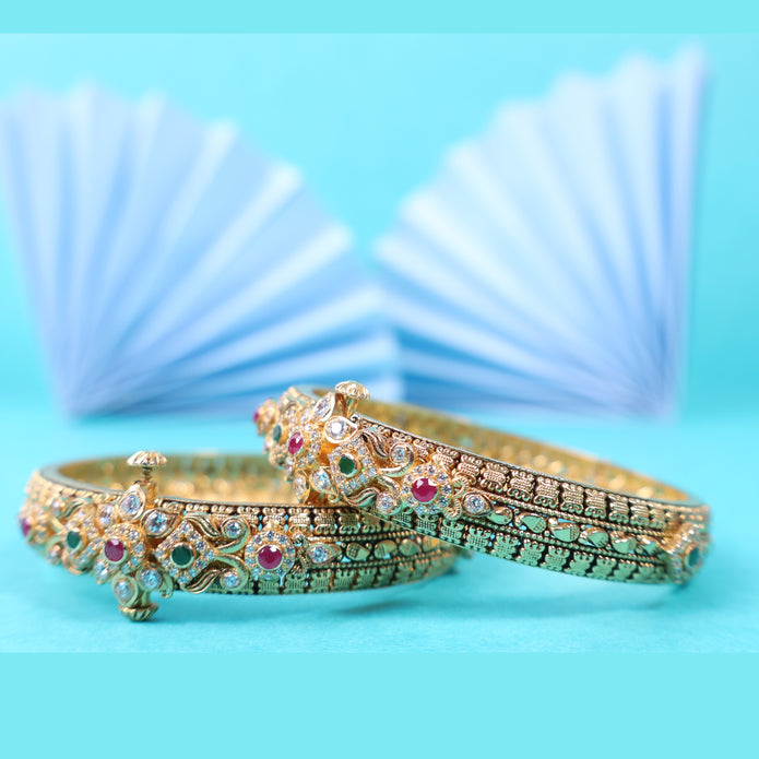 NAKSHI STONE KADA BANGLE