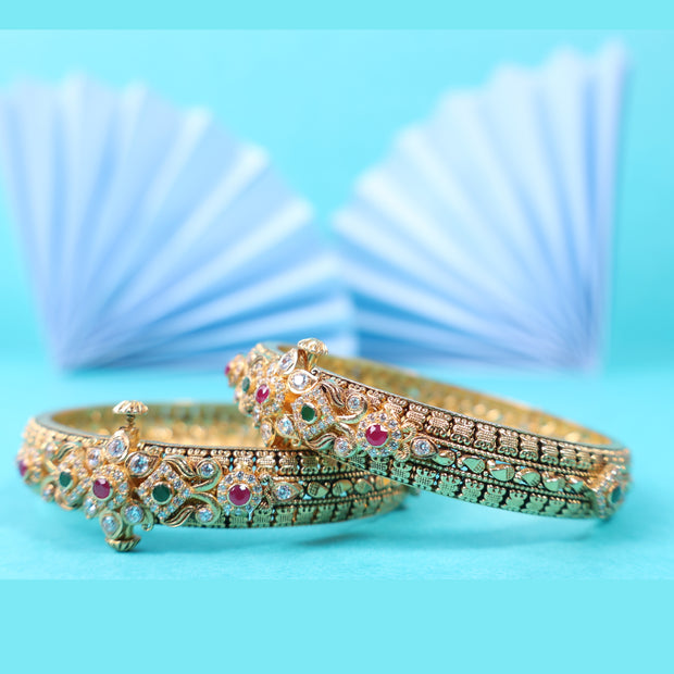 NAKSHI STONE KADA BANGLE