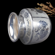 Silver Peacock Nakshi Chambu – Traditional Silver Kalash for Pooja