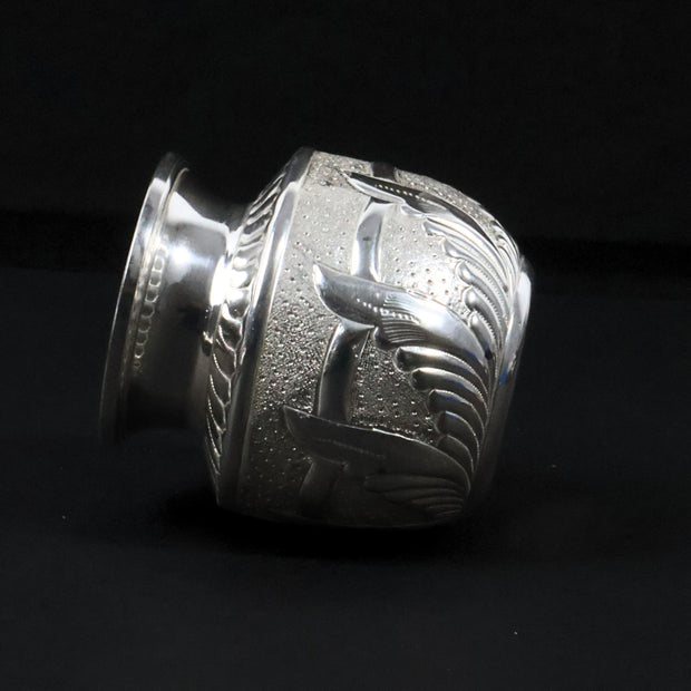 Traditional Engraved Silver Kalash Pot