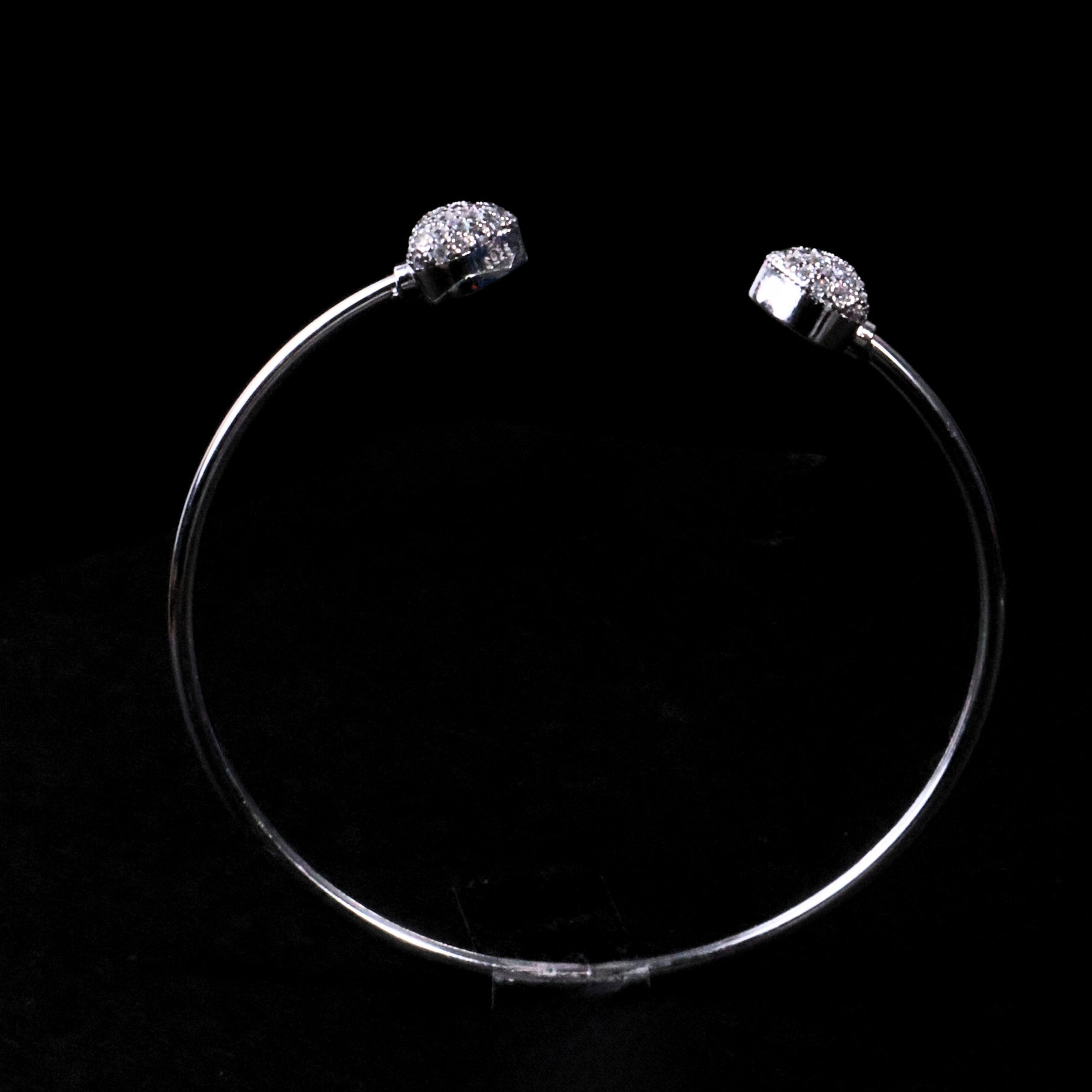 Silver Open Cuff Bracelet
