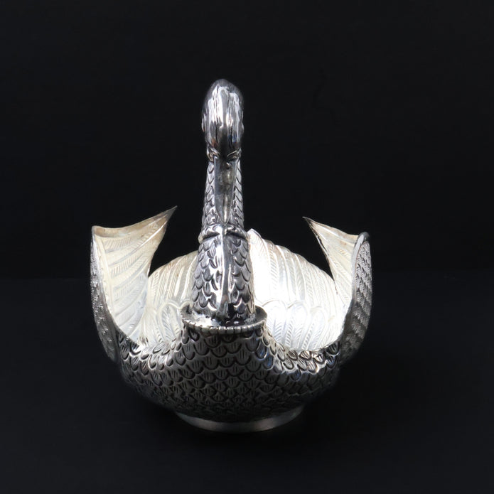Antique Royal Swan Silver Bowl