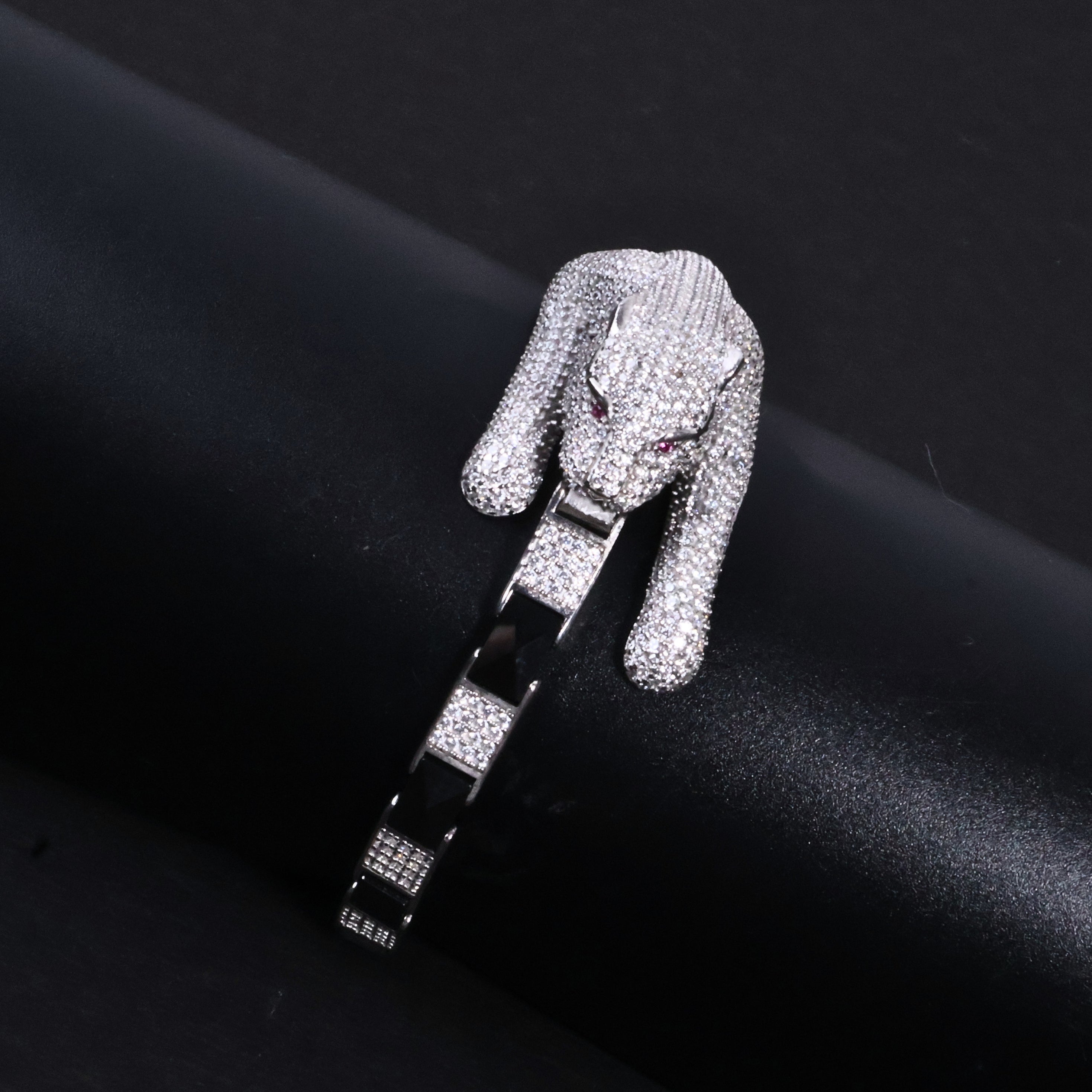Silver Panther Luxury Bracelet