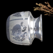 Silver Peacock Nakshi Chambu – Traditional Silver Kalash for Pooja