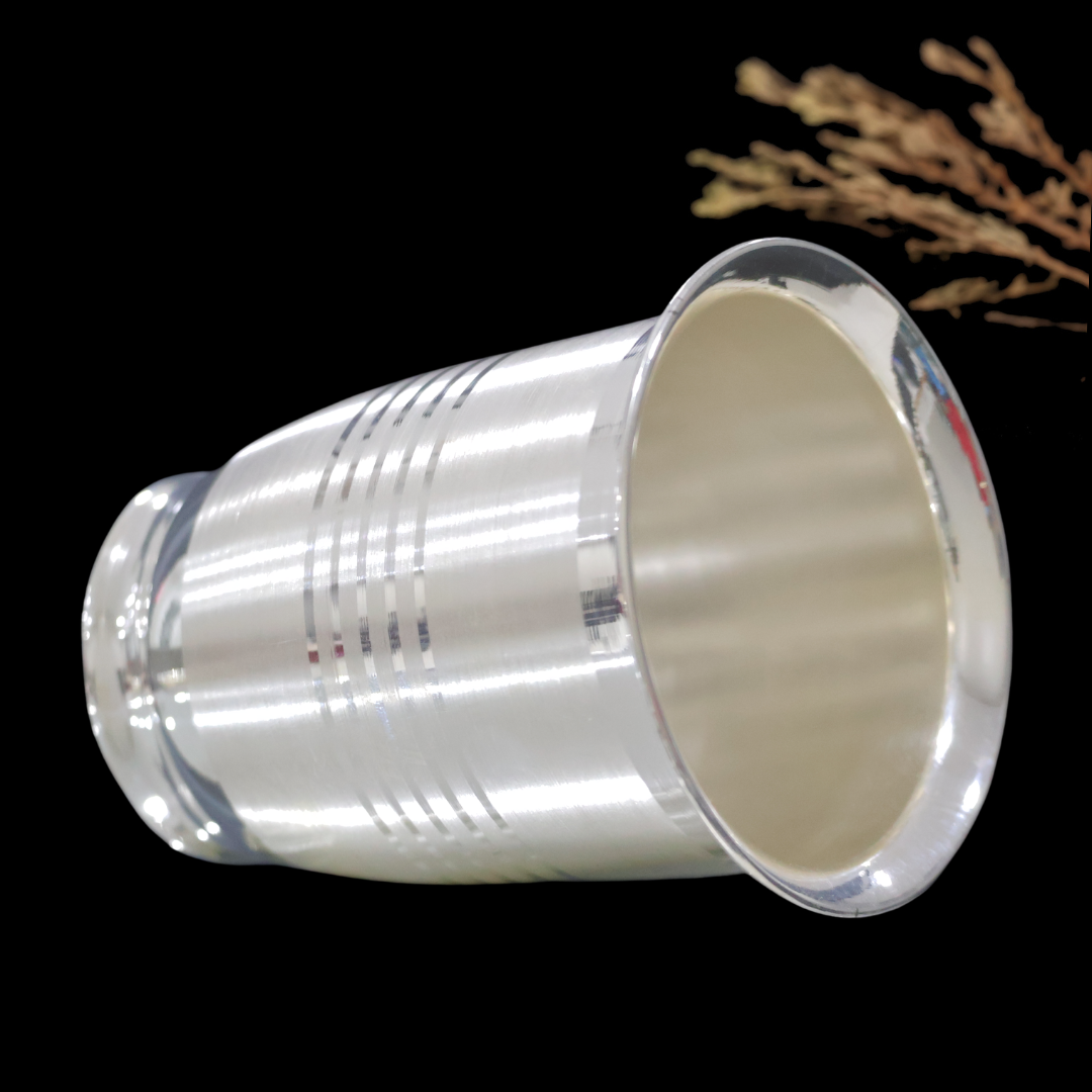 Silver Glass – Multi-Line Border Design