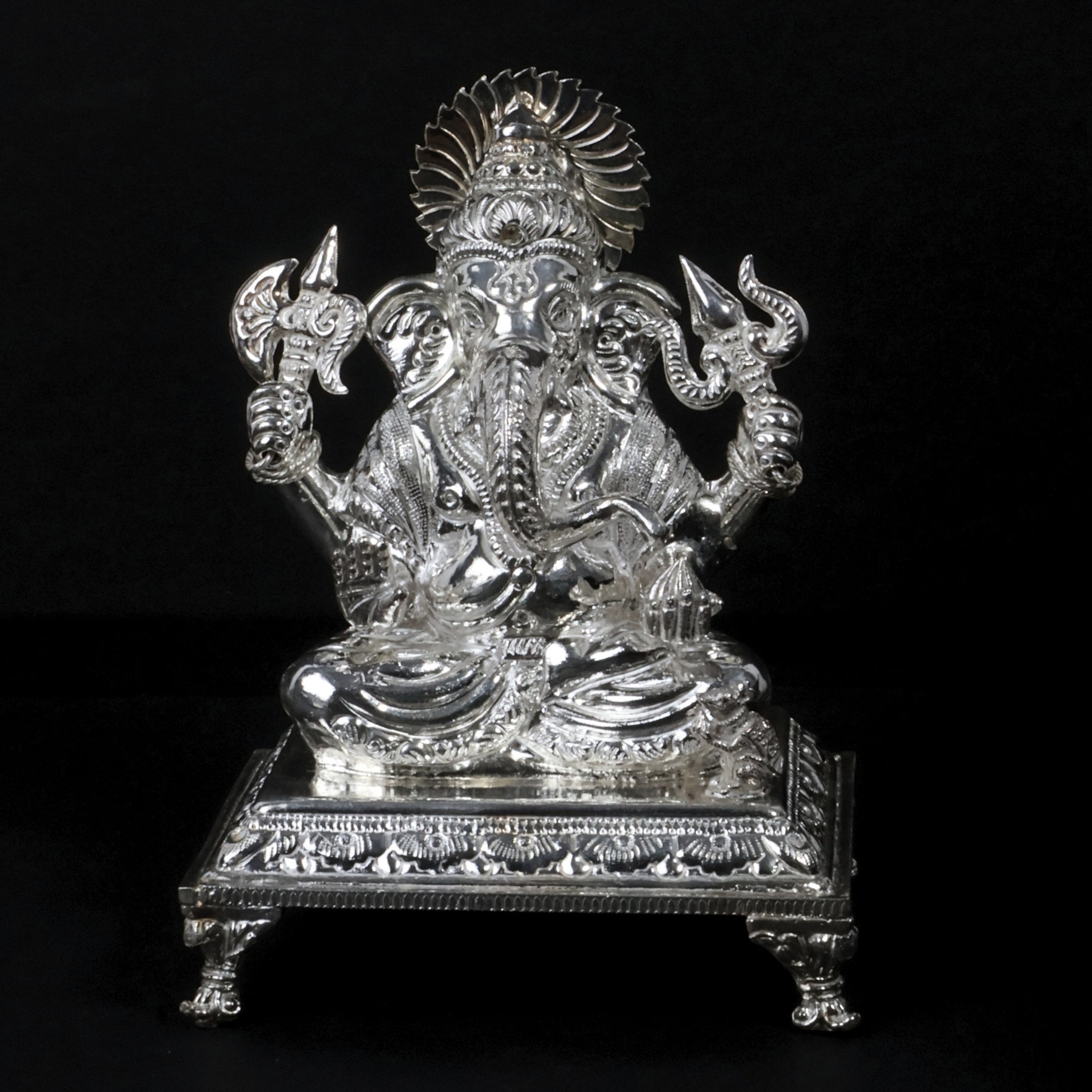 Silver Lord Ganesha Idol