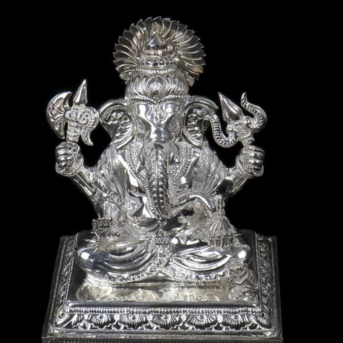 Silver Lord Ganesha Idol