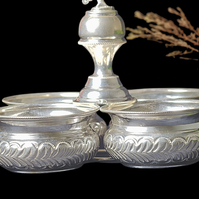 Silver Panchpali – Peacock Design