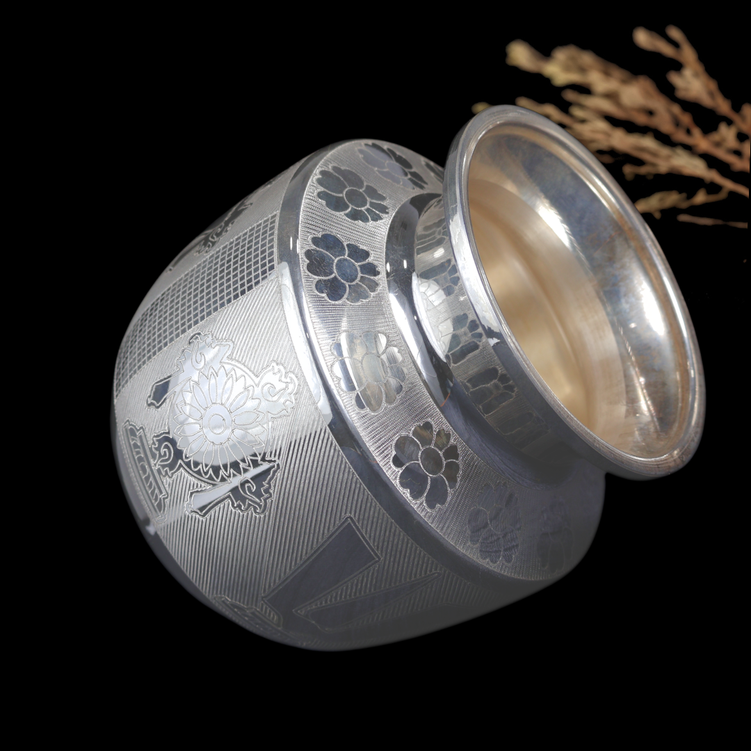 Silver Vaishnava Chambu – Traditional Silver Kalash for Pooja