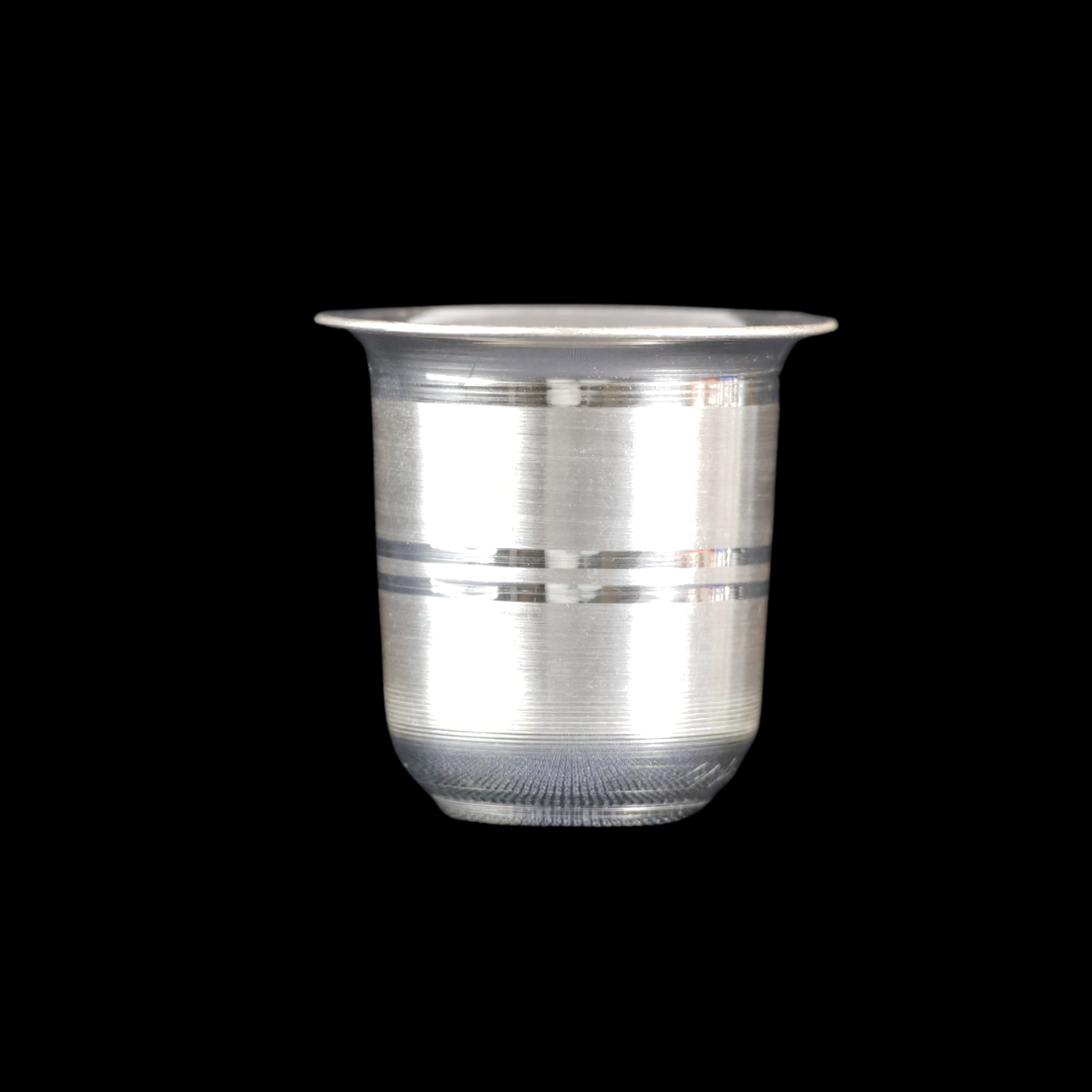 Silver Traditional Glass – Classic Silver Drinking Tumbler