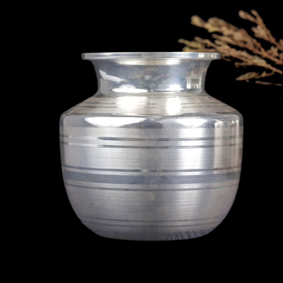 Silver Plain Chambu – Traditional Silver Kalash for Pooja