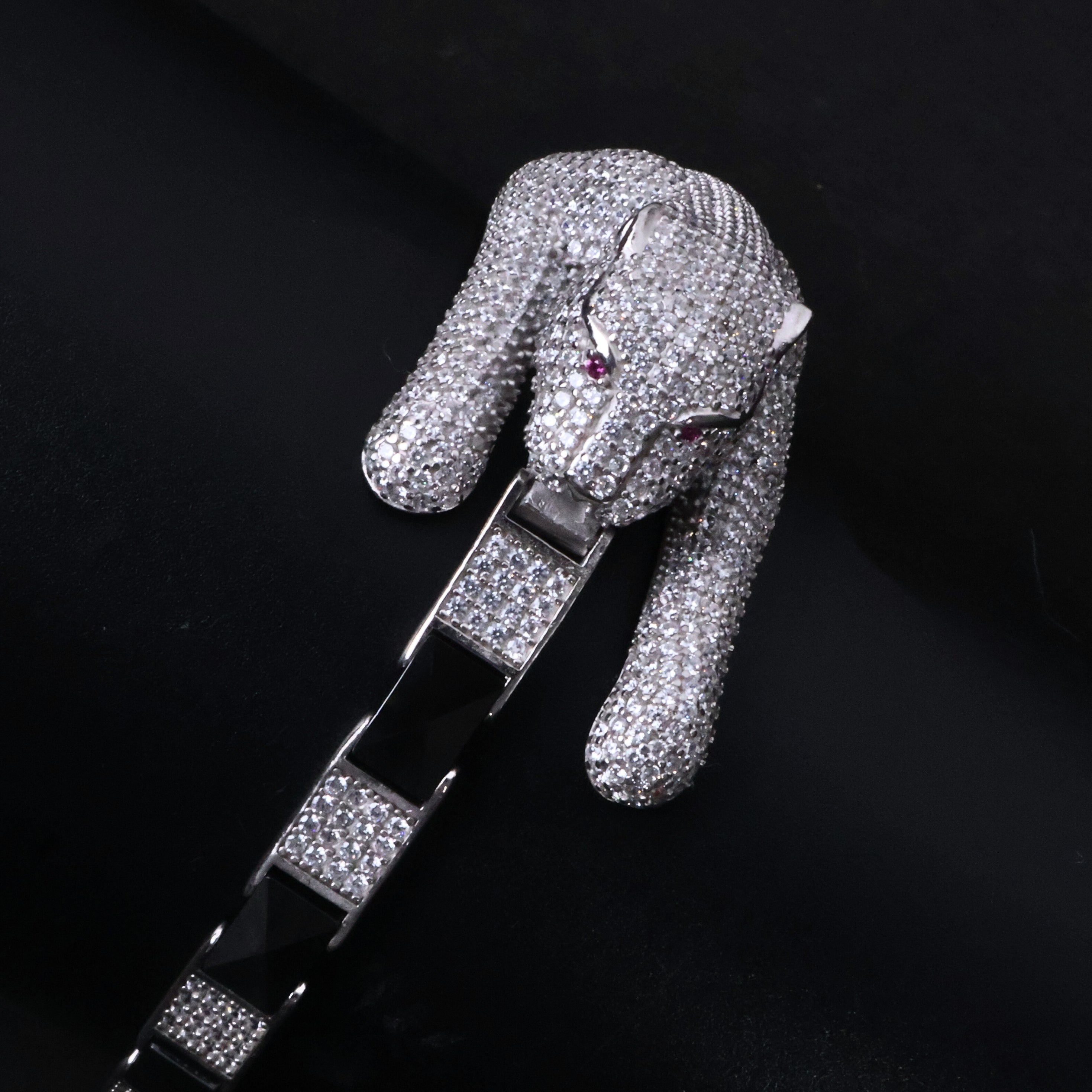 Silver Panther Luxury Bracelet