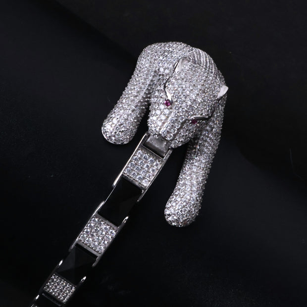 Silver Panther Luxury Bracelet