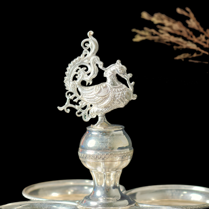 Silver Panchpali with Traditional Elephant