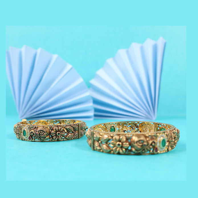 NAKSHI STONE KADA BANGLE