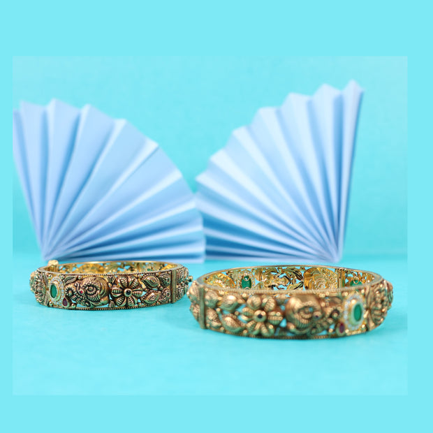 NAKSHI STONE KADA BANGLE