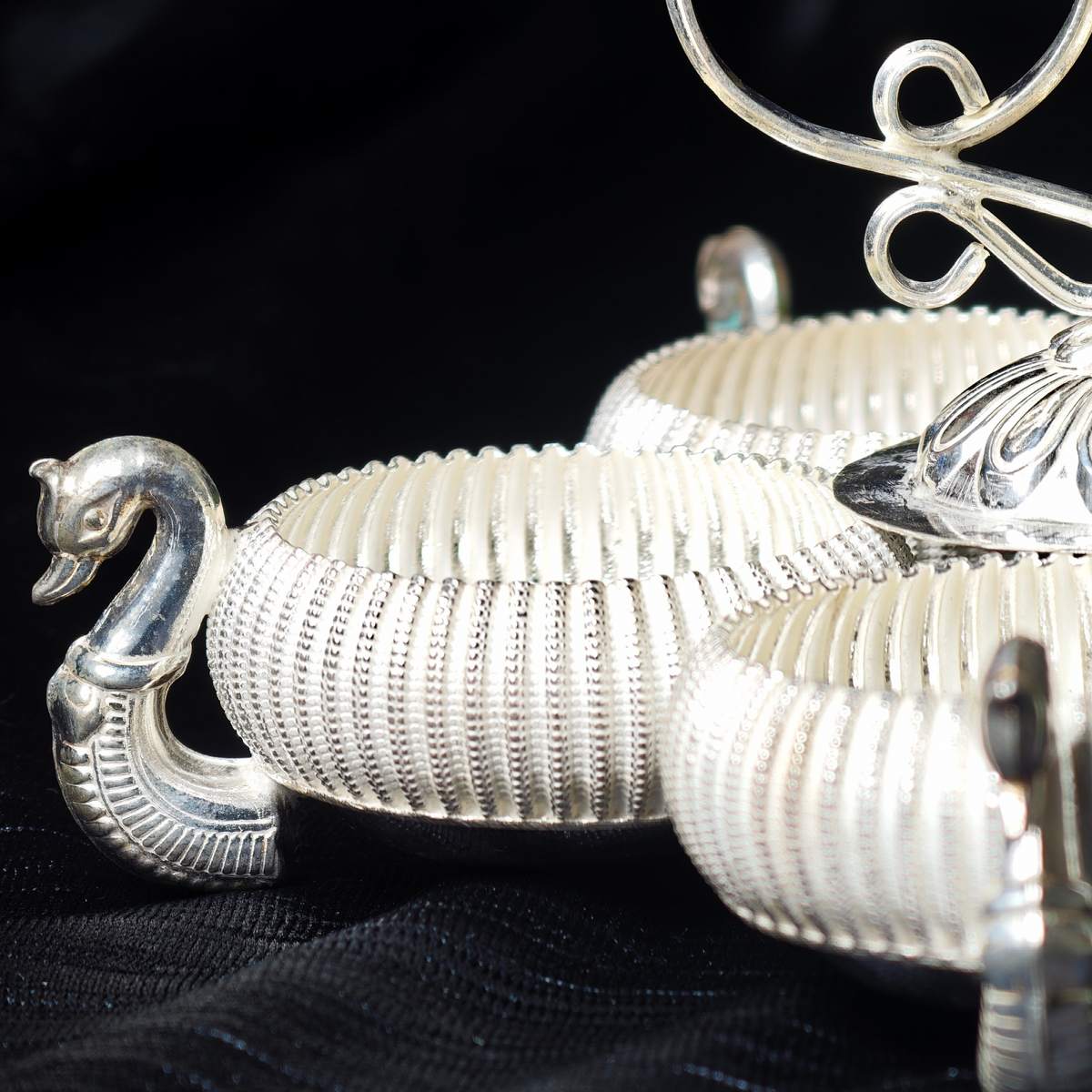 Silver Panchpali – Swan Handle Design