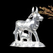 Silver Kamadhenu Cow with Calf Idol – Symbol of Prosperity & Divine Blessings