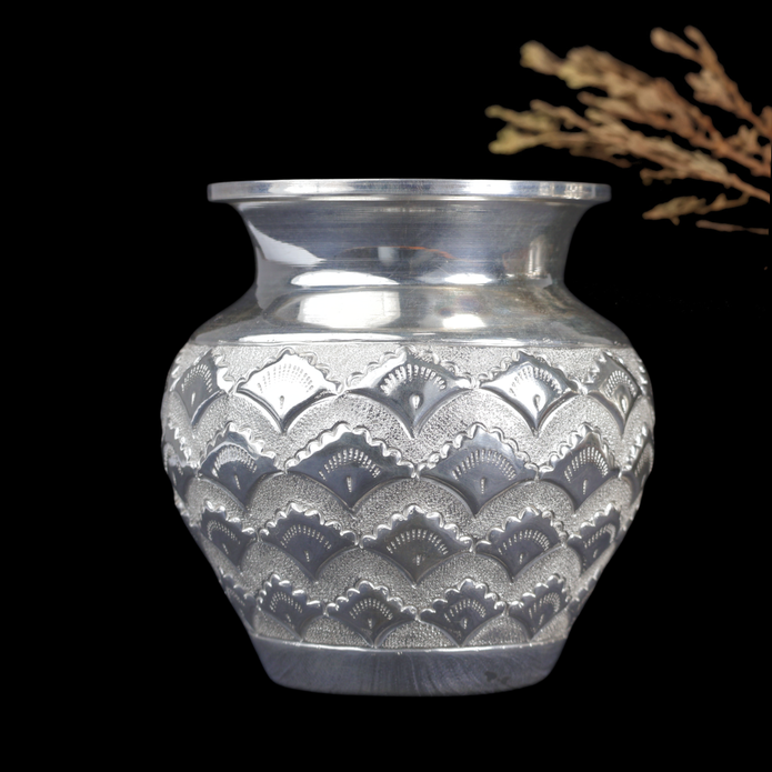 Silver Chambu – Traditional Silver Kalash for Pooja