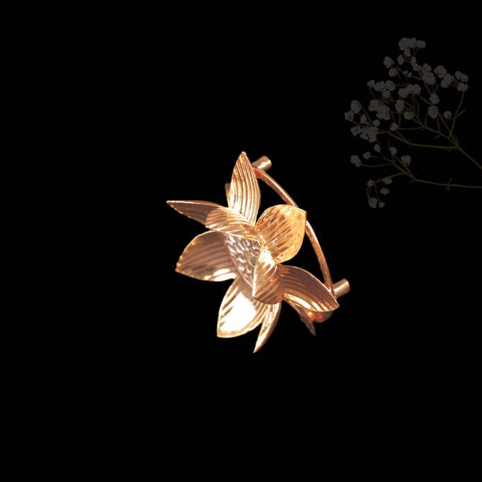 Silver Agarbatti Stand – Lotus Flower Incense Holder