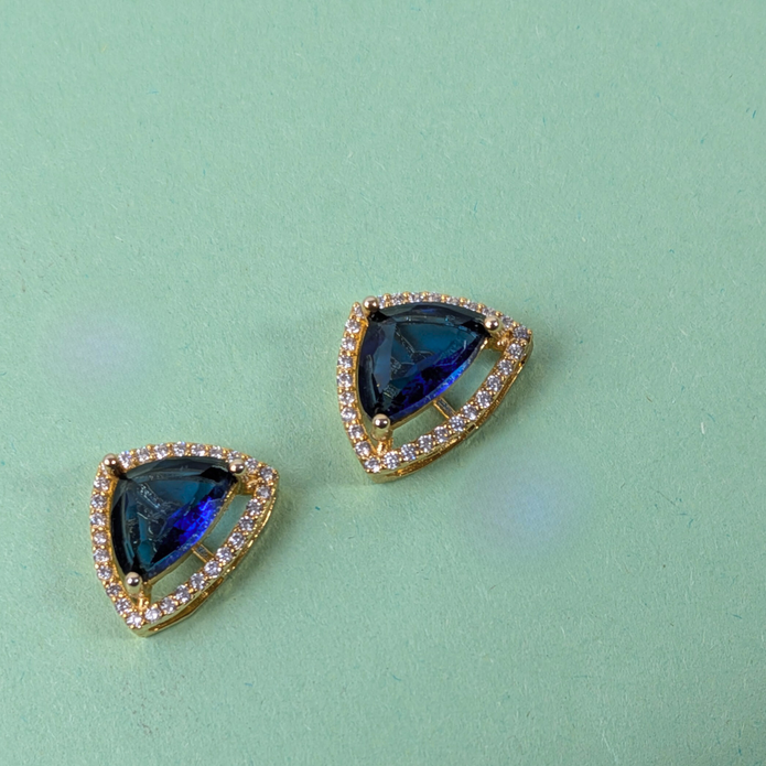 BLUE STONE PEARLS SET