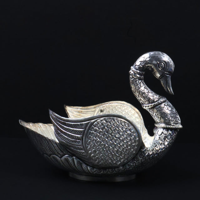 Antique Royal Swan Silver Bowl