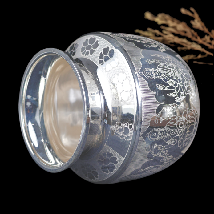 Silver Lakshmi Chambu – Traditional Silver Kalash for Pooja