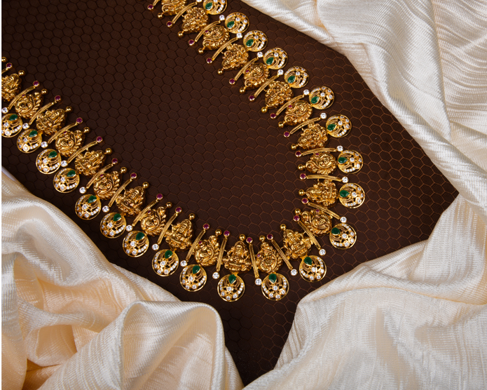 TEMPLE BOTTU LONG NECKLACE