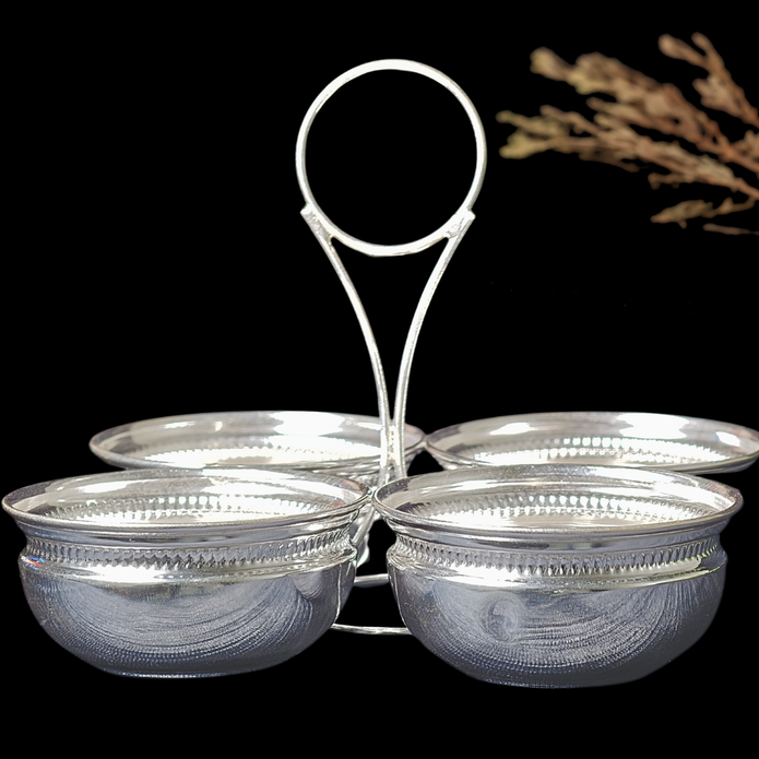Silver Panchpali – Four Bowl Design