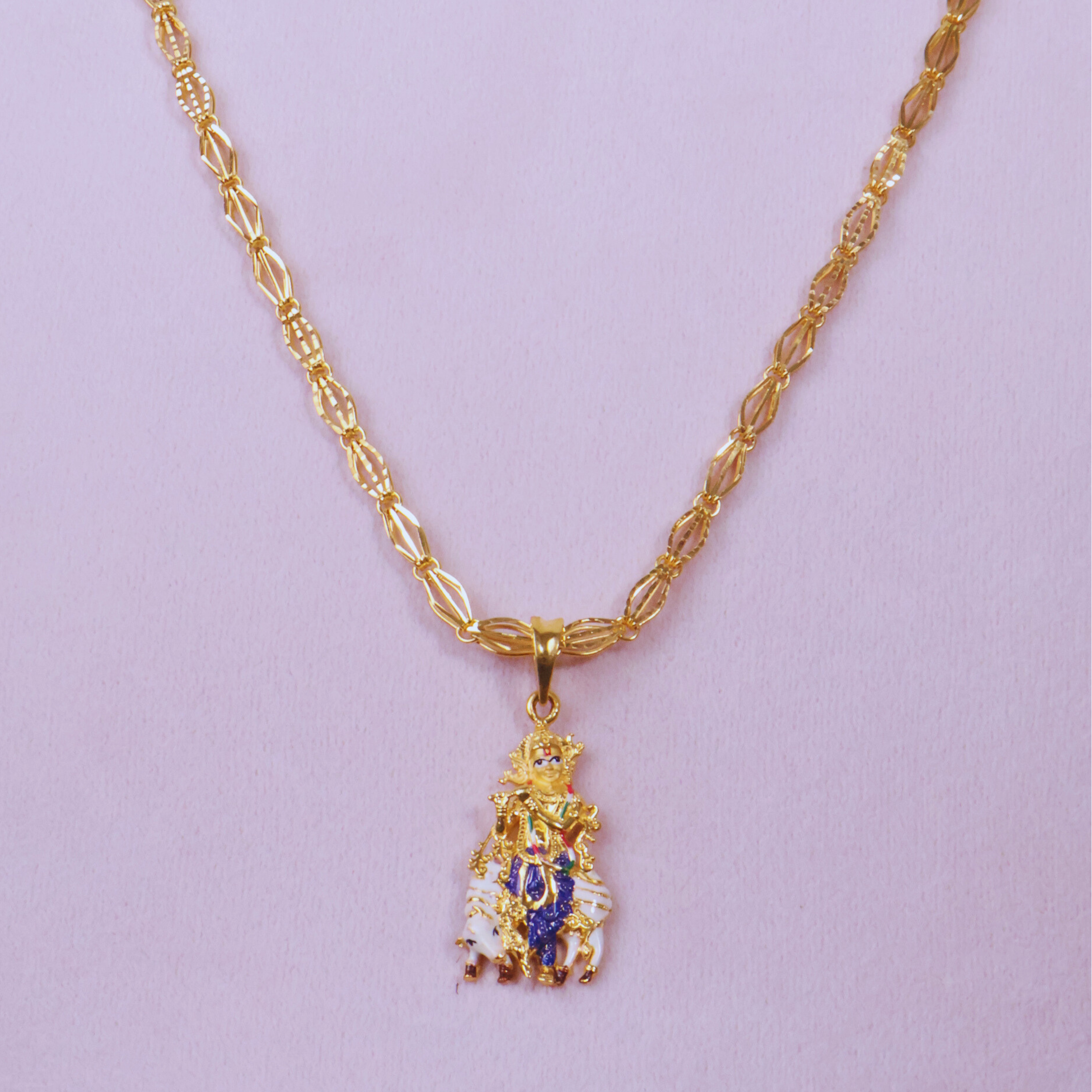 FANCY GOD LOCKET CHAIN