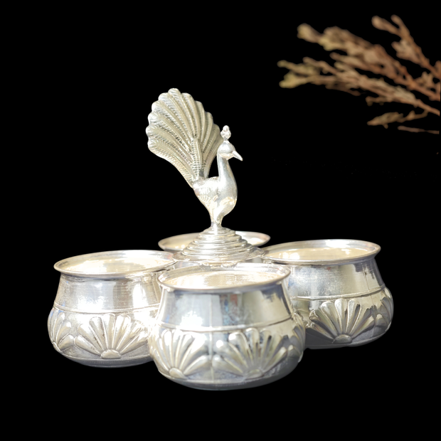 Silver Panchapali – Traditional Pooja Article