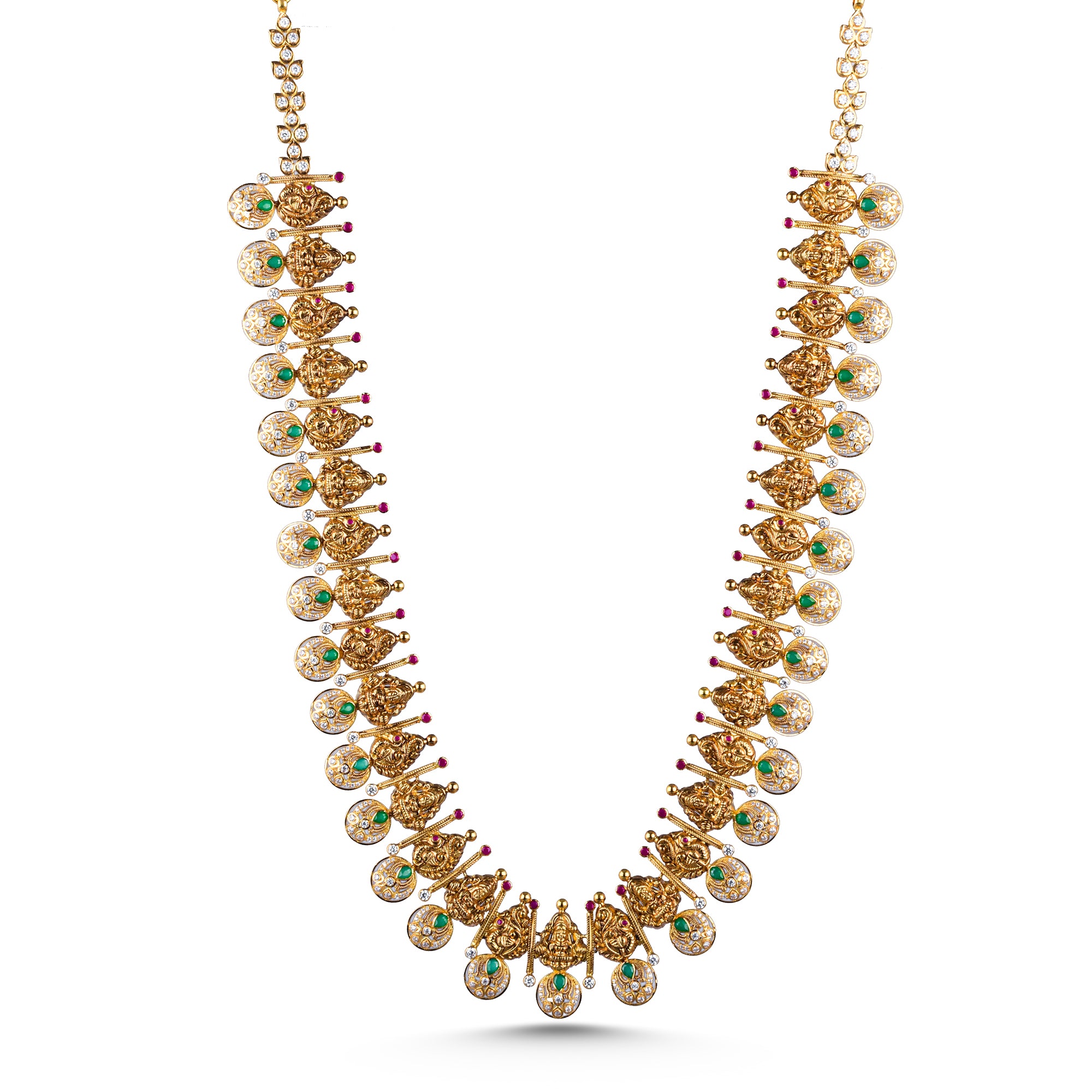 TEMPLE BOTTU LONG NECKLACE