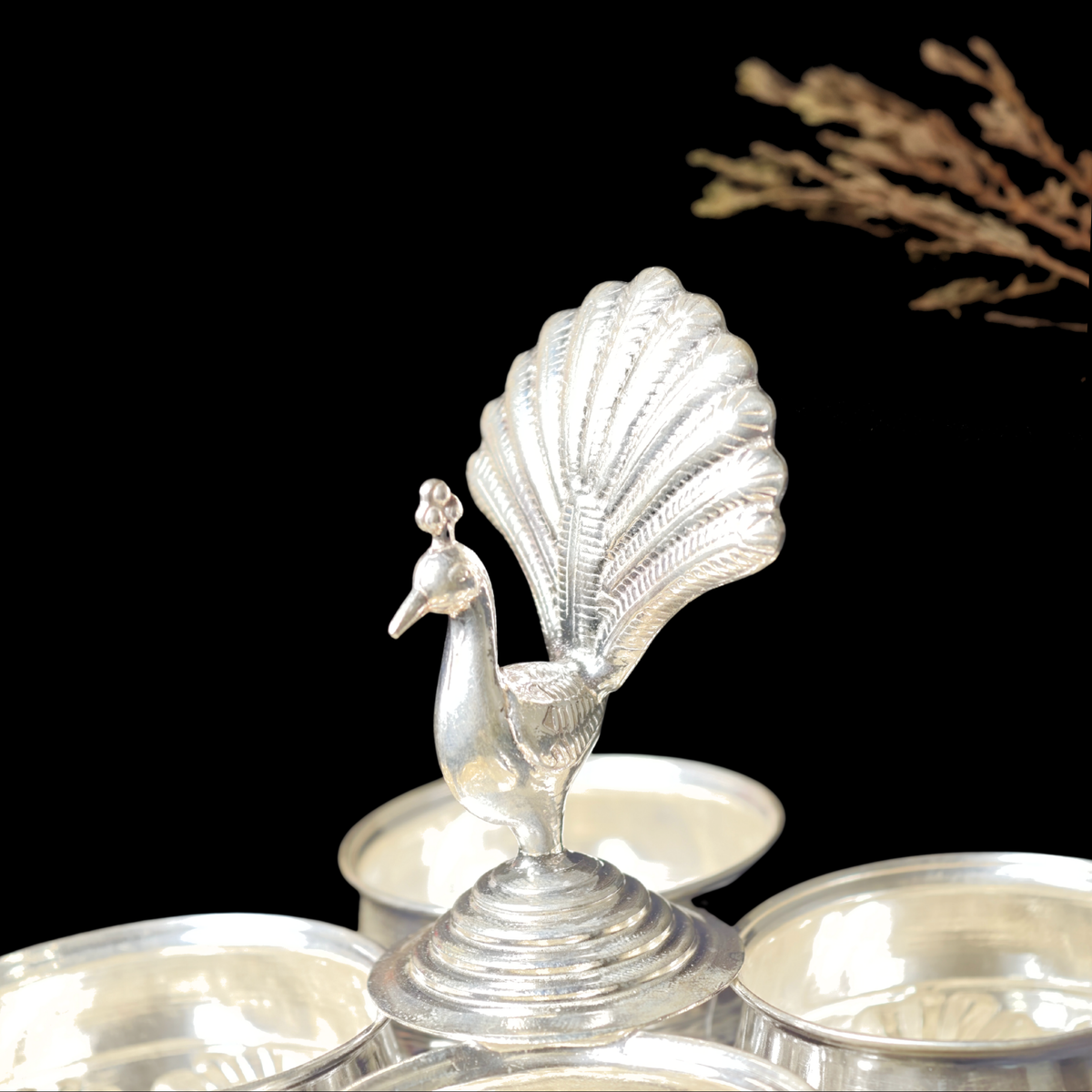 Silver Panchapali – Traditional Pooja Article