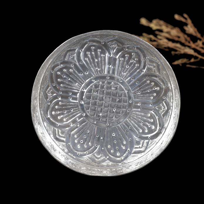 Silver Udaka Plate – Traditional South Indian Wedding Ritual Plate