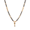 SHORT FANCY BLACK BEADS