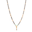 SHORT FANCY BLACK BEADS