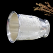 Silver Pushpa Nakshi Glass – Floral Engraved Design