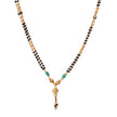 SHORT FANCY BLACK BEADS
