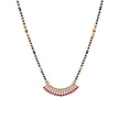 SHORT FANCY BLACK BEADS