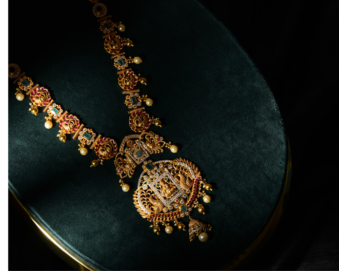 TEMPLE STONE LONG NECKLACE