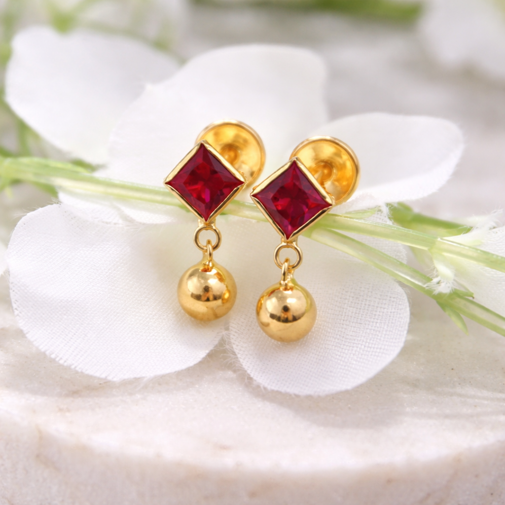 STONE EARRING