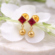 STONE EARRING