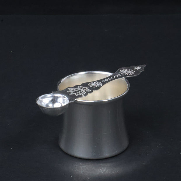 Traditional Silver Panchapatra Udarni Set