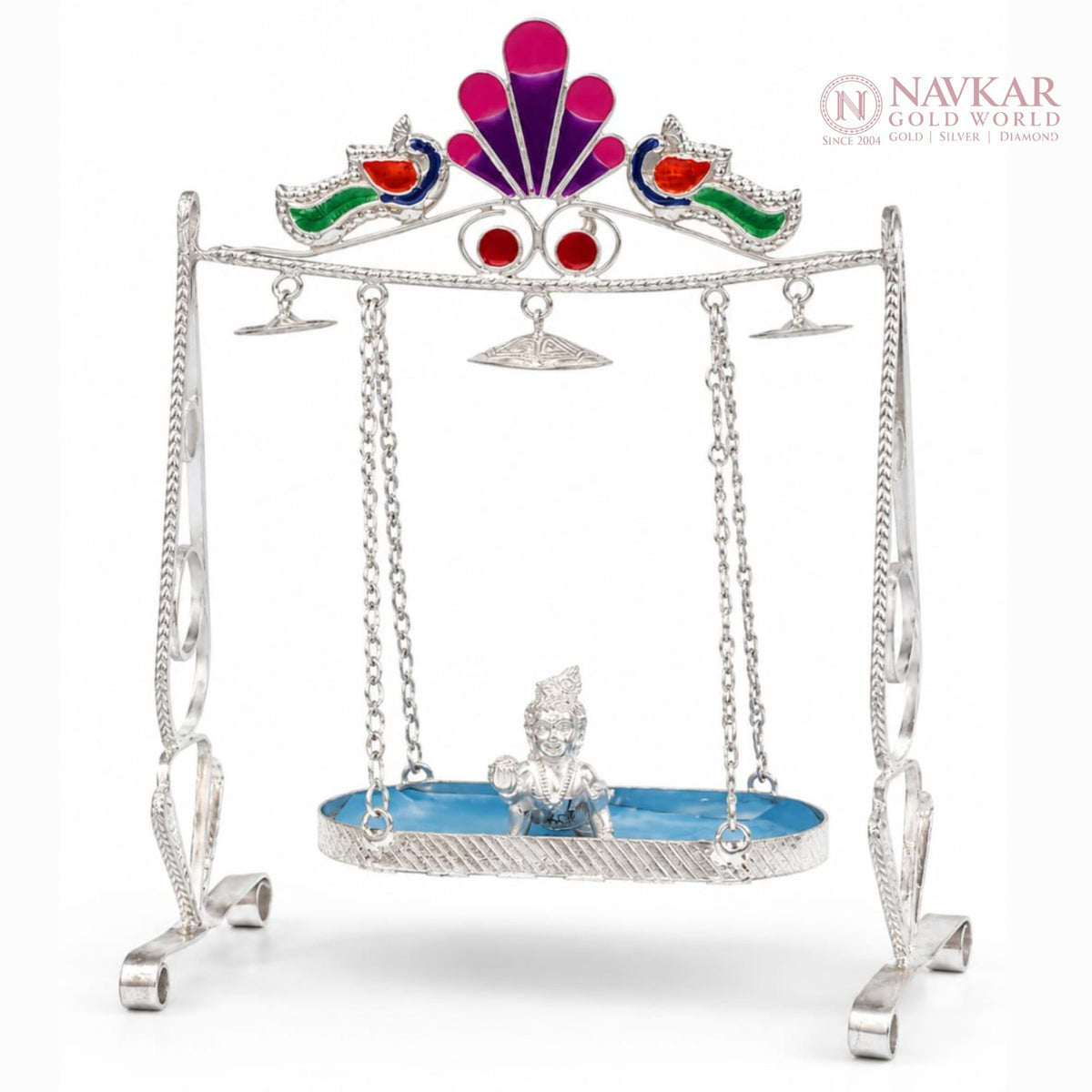 Silver Krishna Jhula – Bal Gopal Swing