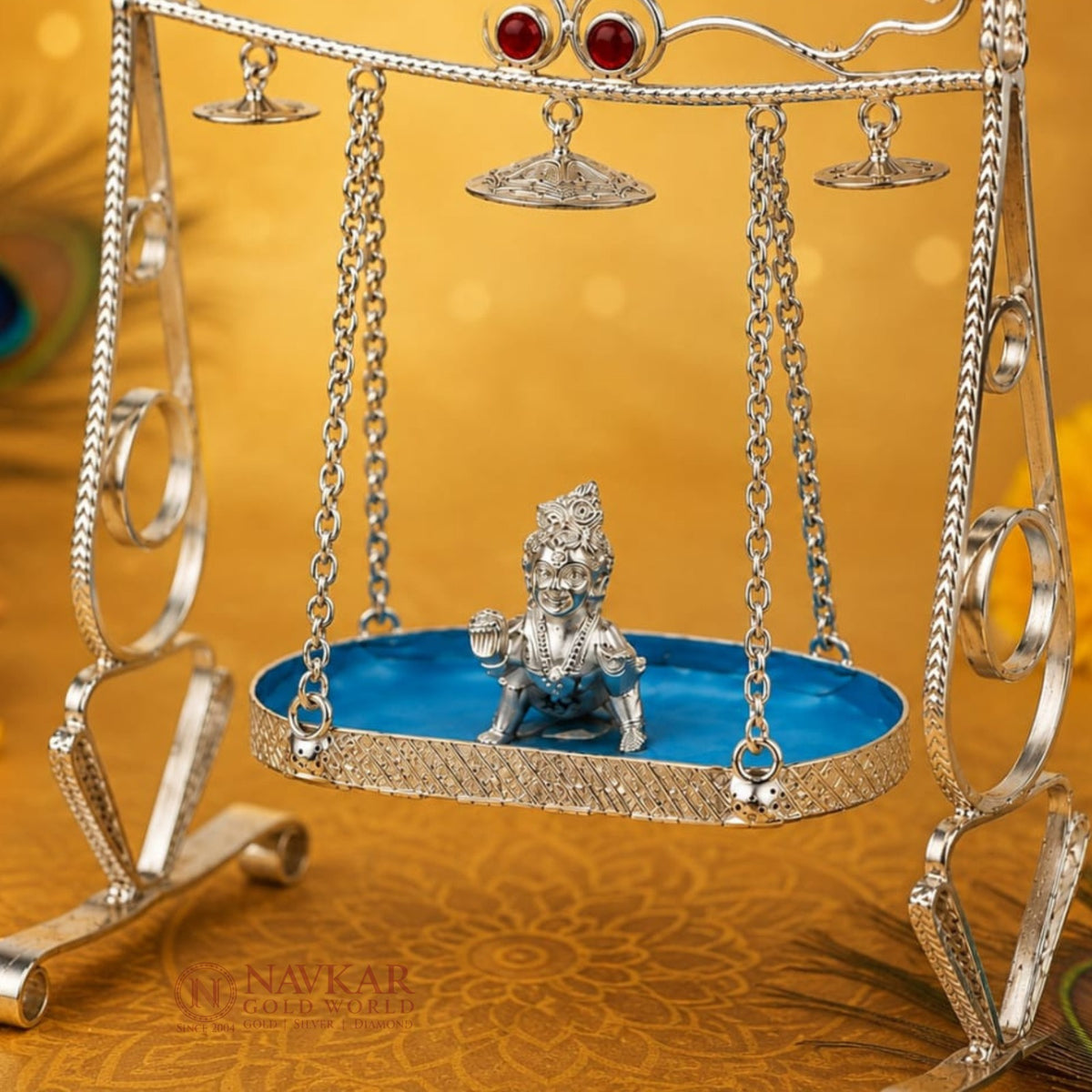 Silver Krishna Jhula – Bal Gopal Swing