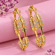 Floral Designer Gold Bangles with Two Tone Finish